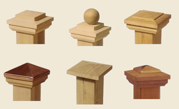 Wood Fence Post Caps