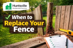 When to Replace Your Old Fence? A Practical Guide for Huntsville Homeowners