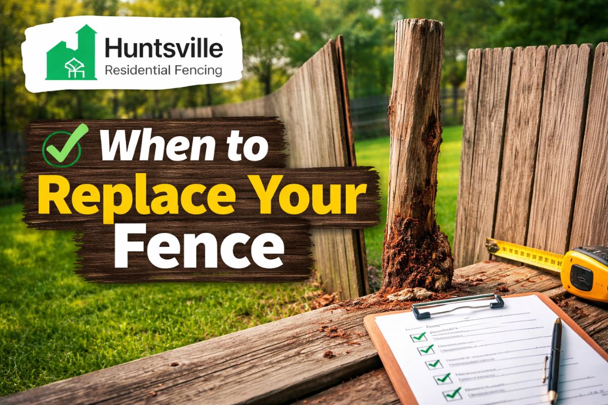 when to replace fence